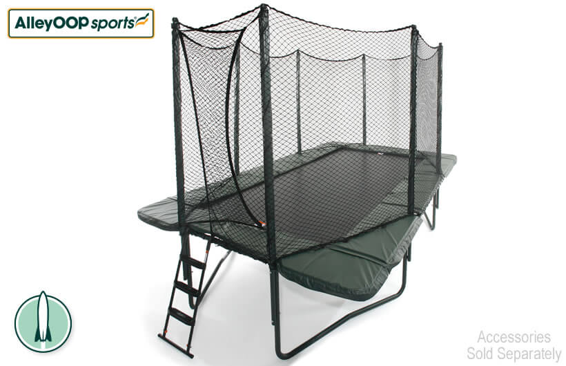AlleyOOP 14ft rectangle trampoline with powerbounce springs