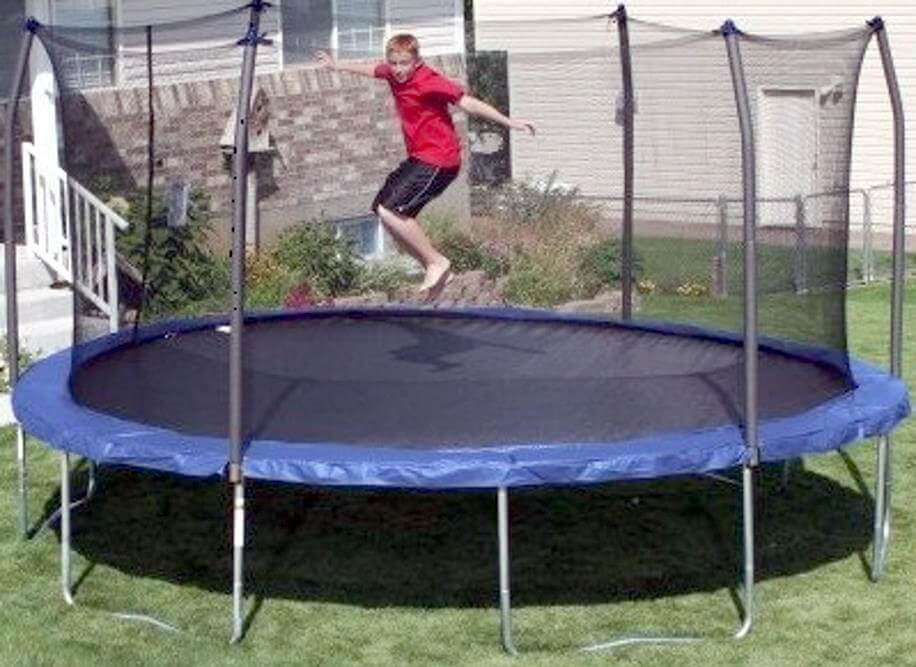 oval trampoline 17x15ft