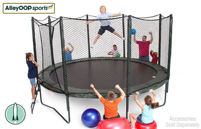 AlleyOOp POwerBounce 14 ft. round trampoline by JumpSport
