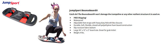 Trampoline BounceBoard from JumpSport
