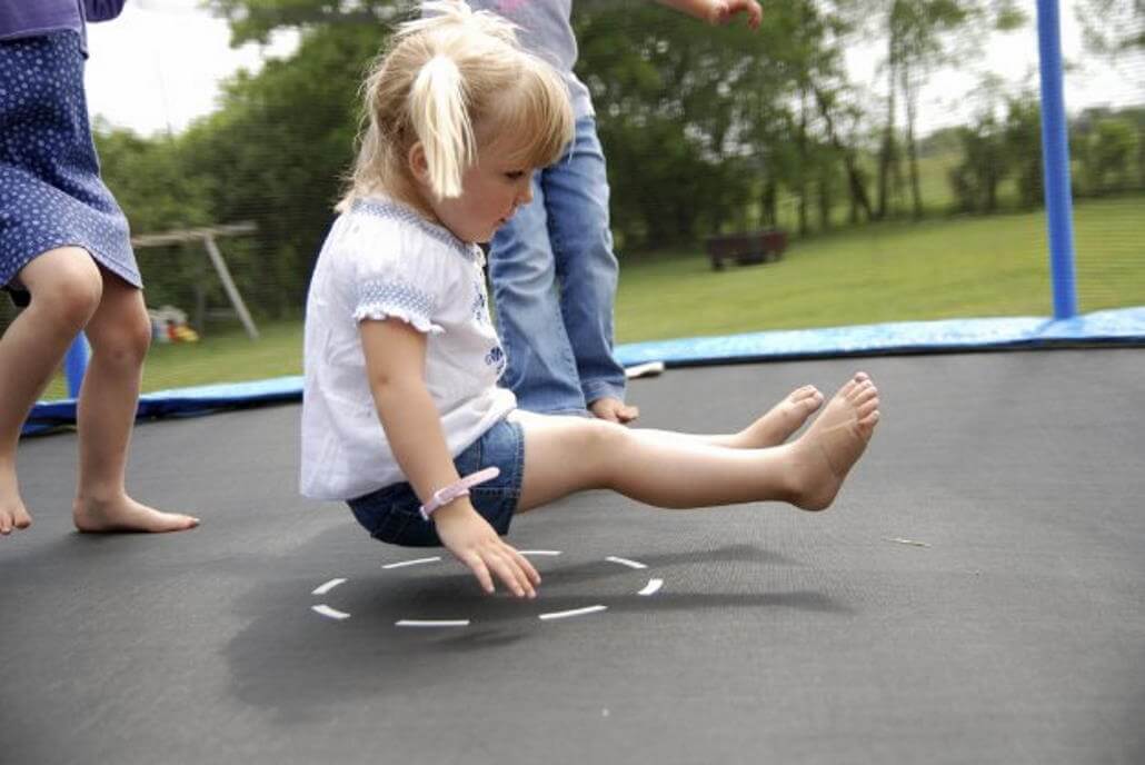 Trampoline games with children image