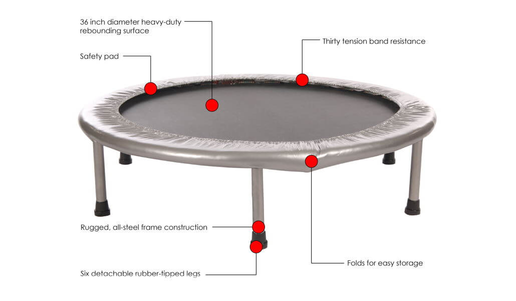 Stamina 36inch folding trampoline