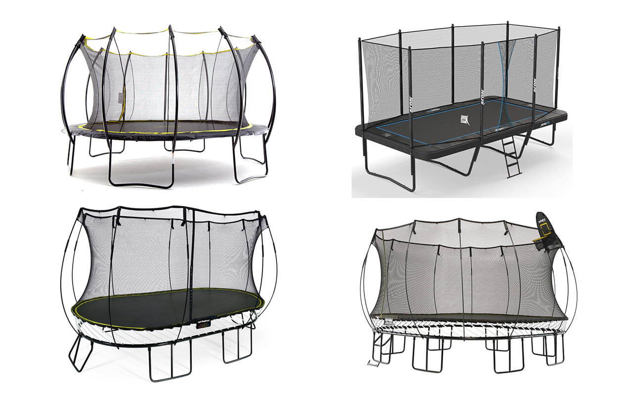 Trampoline shapes and types